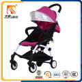 Carrinho de bebê de rodas PU com assento de carro e carrycot